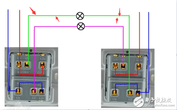 双开电灯开关怎么接线,双开电灯开关怎么接线,第4张