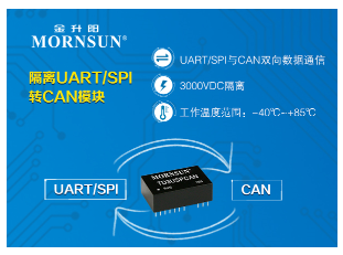 金升阳研发出可实现UARTSPI转CAN双向数据通信的TD5（3）USPCAN系列,金升阳研发出可实现UART/SPI转CAN双向数据通信的TD5（3）USPCAN系列,第2张