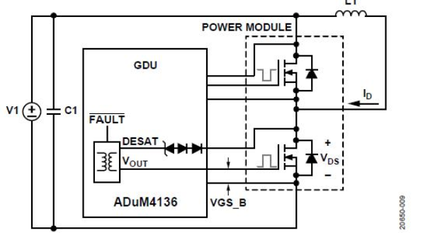 使用ADuM4136隔离式栅极驱动器和LT3999 DCDC转换器驱动1200V SiC电源模块,第12张