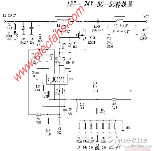 12v转24v升压器电路图大全（六款12v转24v升压器电路原理图详解）,12v转24v升压器电路图大全（六款12v转24v升压器电路原理图详解）,第8张