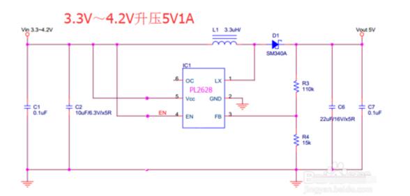 3.7v升压5v电路图（七款3.7v升压5v电路图详解）,3.7v升压5v电路图,第5张