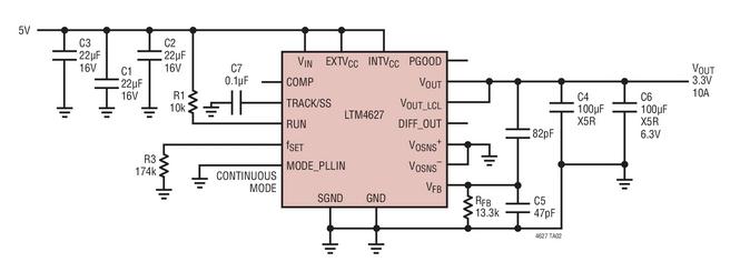 LTM4627 3.3V10A 设计,第2张