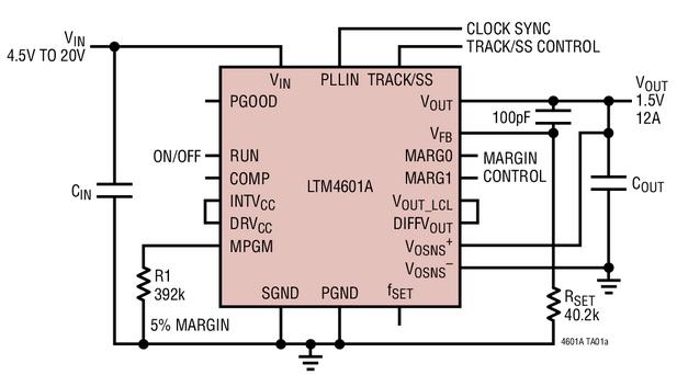 LTM4601A 1.5V12A 电源具 4.5V 至 20V 输入,第2张