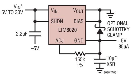 LTM8020 –5V μModule 正至负转换器,第2张