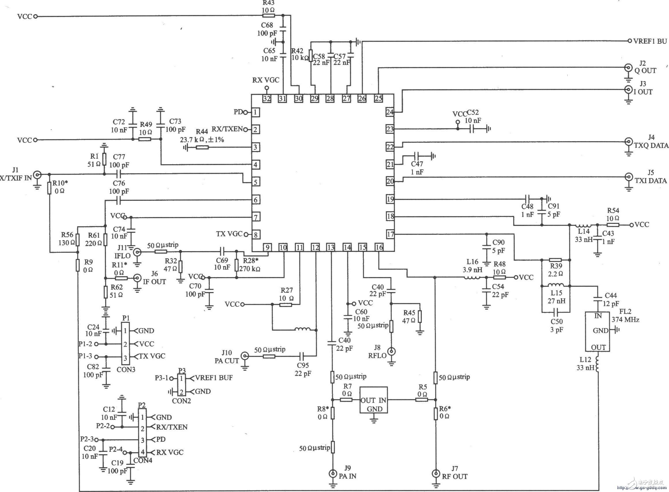 RF2948B收发器的应用电路和技术特点,RF2948B收发器的应用电路和技术特点,第2张