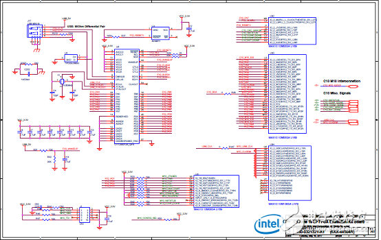 因特尔Cyclone 10 LP FPGA评估板电路图集及PCB装配图,第13张