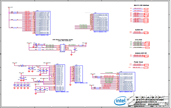 因特尔Cyclone 10 LP FPGA评估板电路图集及PCB装配图,第14张