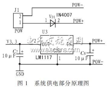 一种低功耗的便携式人机界面系统,供电部分原理图,第2张