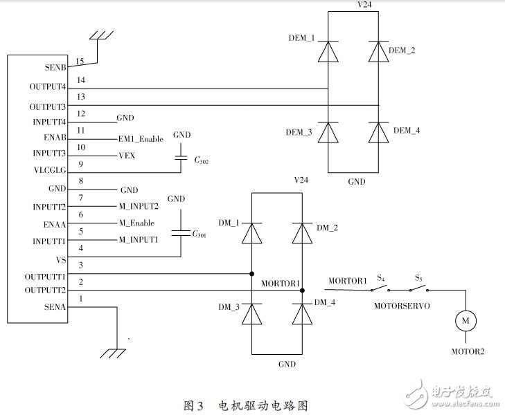 基于STC89C52的智能印章机的设计方案,电机驱动电路图,第4张