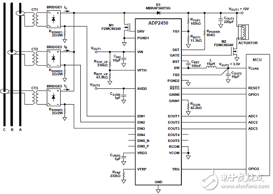 ADI ADP2450 断路器电源管理IC解决方案,第4张