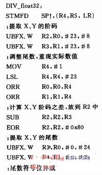 Cortex-M3内核浮点型运算的研究与实现,第4张