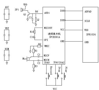 采用SPCE061A设计的SIO实现数码录音及播放,第3张