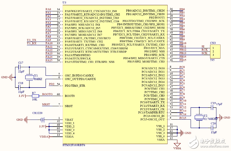 stm32f103rct6最小系统原理图,stm32f103rct6最小系统原理图,第4张