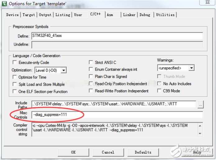 keil中忽略特定警告的方法,keil中忽略特定警告的方法,第3张