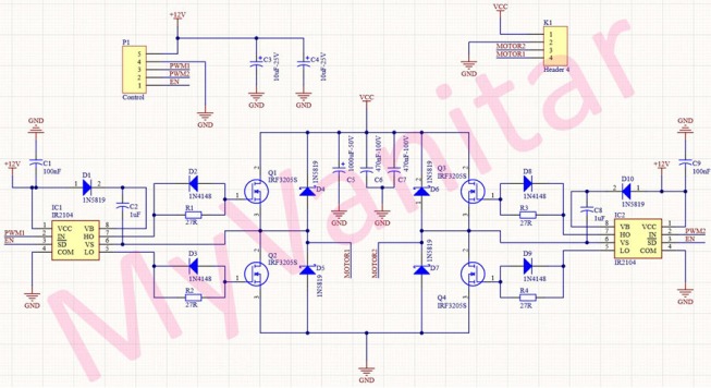 使用功率MOSFET的H桥PWM直流电机驱动器,pYYBAGLeLh6AcBPCAAD0HpaTIho225.jpg,第2张