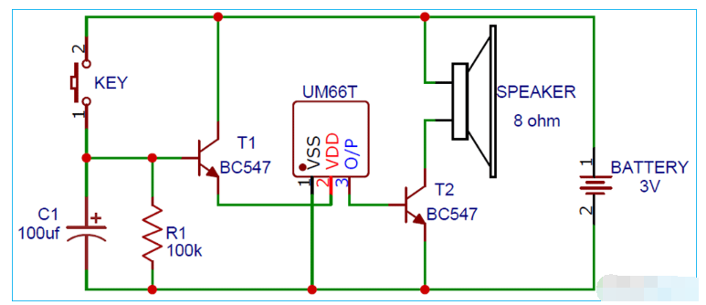 使用UM66T旋律发​​生器构建一个简单的音乐门铃,pYYBAGLo6_-AUYboAADRYjrEUVg771.png,第2张