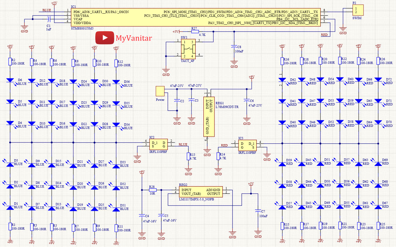 使用STM8的可编程警用LED闪光灯,poYBAGLeTXCAHPM9AAQ423_sXhU551.jpg,第2张