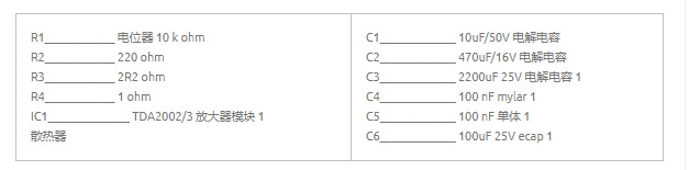 基于TDA2002TDA2003搭建的6-10W音频功放电路,poYBAGLfqsKAbJe-AAArUpdJdes118.png,第3张