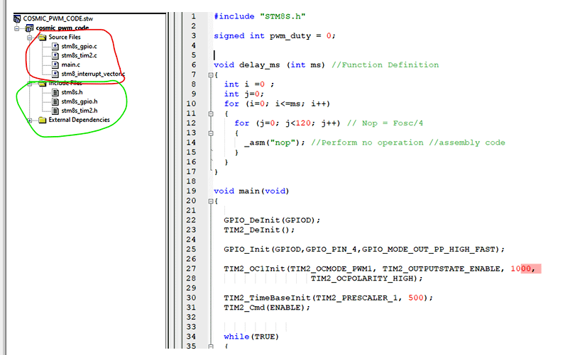 使用STVD和Cosmic C编译器对微控制器进行编程,poYBAGLqMxqAbR1vAAG64NW0vds762.png,第7张