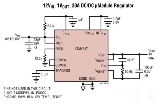 μModule稳压器及LTM4647四相电路介绍,09107646-298a-11ed-ba43-dac502259ad0.png,第2张