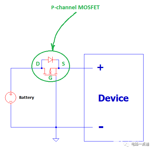 基于P沟道MOSFET反向保护电路的设计,6e3e7f28-39b5-11ed-9e49-dac502259ad0.png,第2张