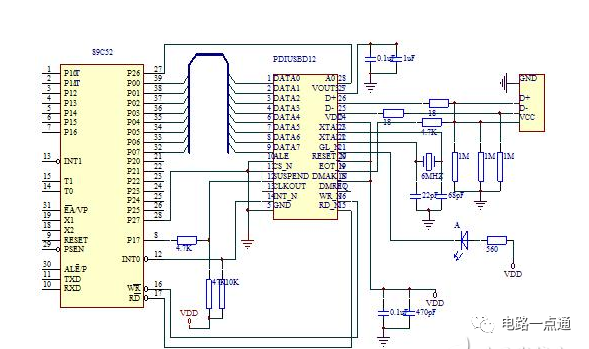 USB接口电路图解析,a4c81318-23a5-11ed-ba43-dac502259ad0.png,第3张