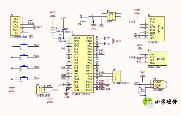 基于STM32单片机的简易蓝牙手环,b1e39086-16c6-11ed-ba43-dac502259ad0.png,第3张