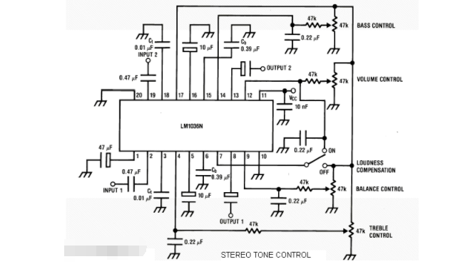 基于LM1036构建的立体声音频控制电路,pYYBAGLuHxWACk9EAAFue0eBiGA845.png,第2张