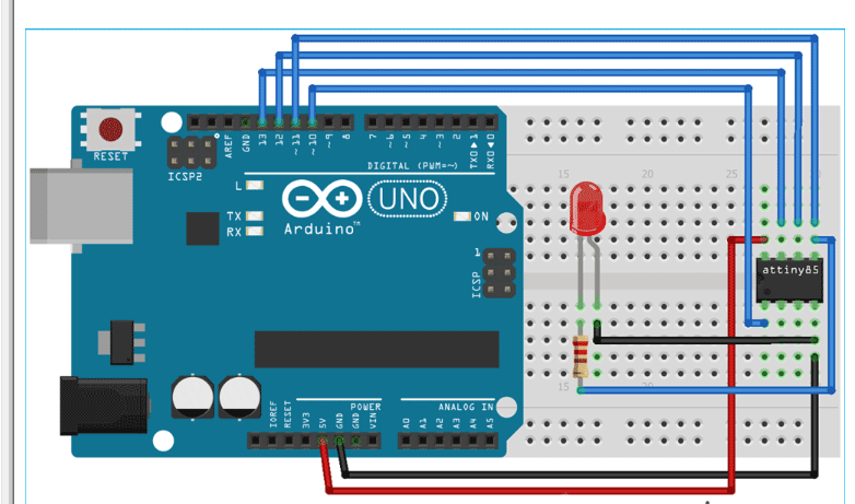 如何使用Arduino Uno对ATtiny85进行编程,poYBAGLs1V2AJipUAAKVV-oBf1s943.png,第6张