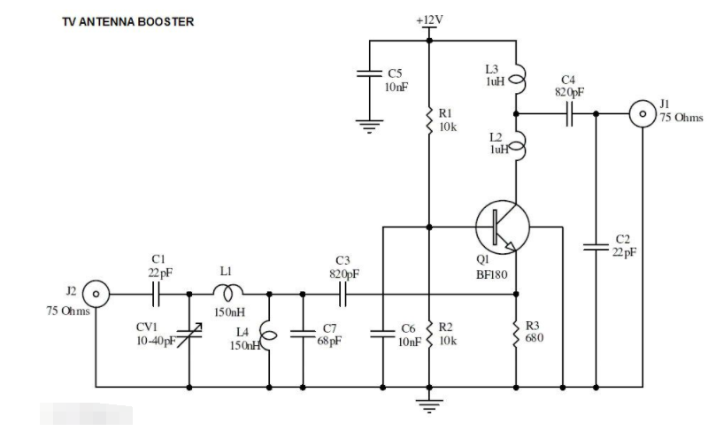 具有15dB增益功率的UHF频段电视天线放大器电路,poYBAGLuHAWAf9WlAAFGmt4MH7Q515.png,第2张