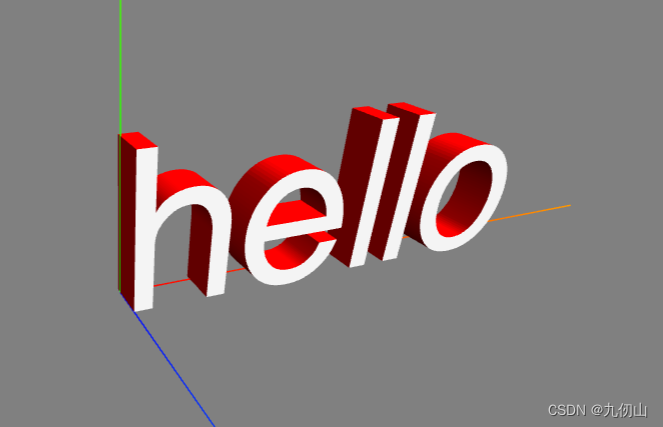 Threejs进阶之十一：使用FontLoader和TextGeometry创建三维文字,在这里插入图片描述,第3张