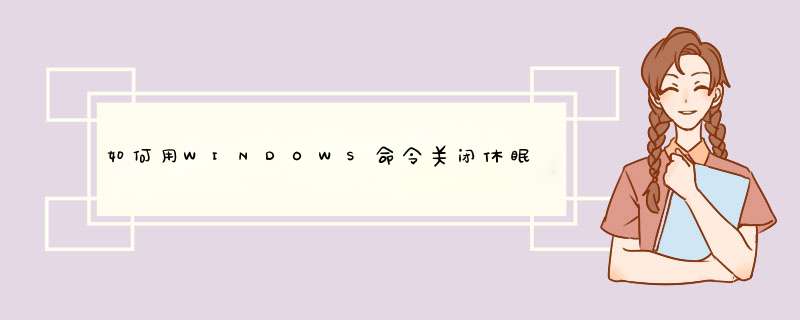 如何用WINDOWS命令关闭休眠功能?,第1张