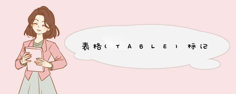 表格(TABLE)标记,第1张