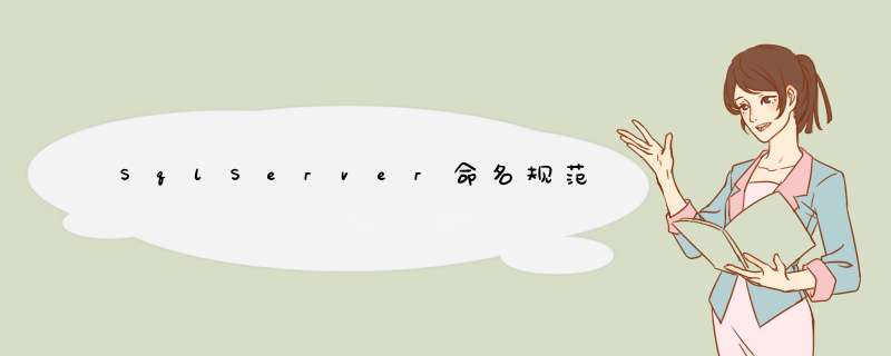 SqlServer命名规范,第1张