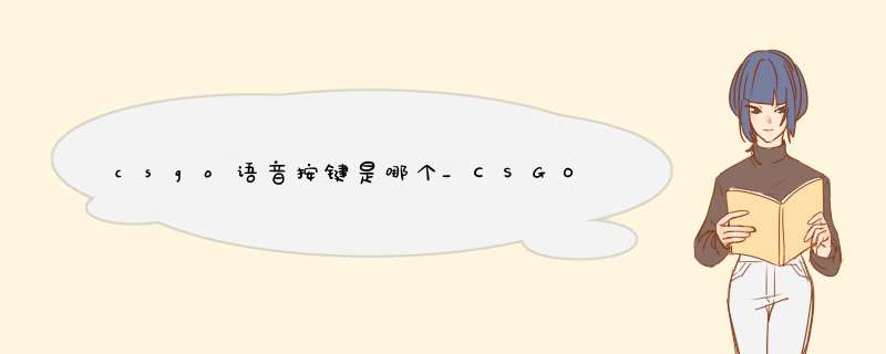 csgo语音按键是哪个_CSGO如何与队友说话,第1张