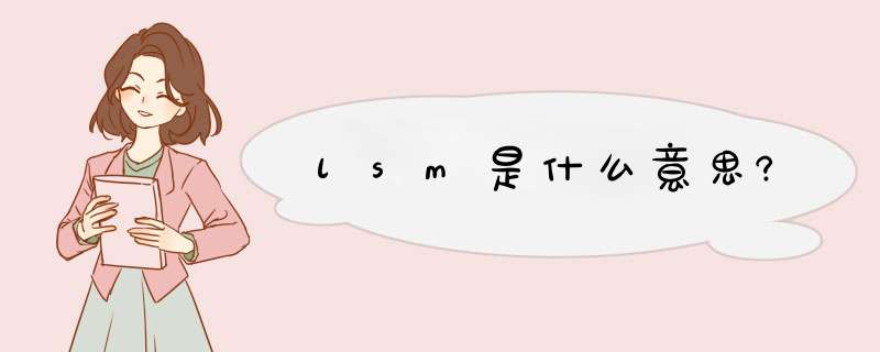 lsm是什么意思?,第1张