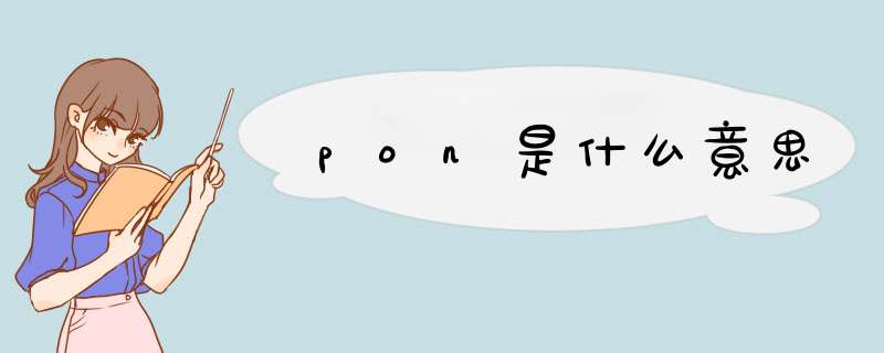 pon是什么意思,第1张