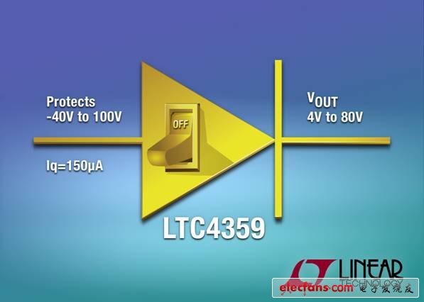 凌力尔特推出高压理想二极管控制器 LTC4359, LTC4359,第2张