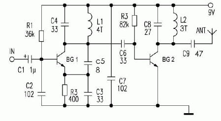 频率稳定的简易调频发射电路,第2张
