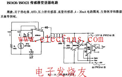 ISO120-ISO121传感器变送器电路,第2张