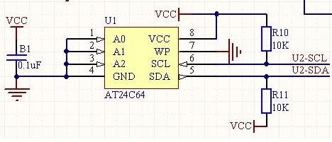 AT24C64典型应用电路图,第2张