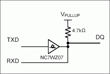 Using a UART to Implement a 1-,Figure 2b. Integrated open-drain buffer.,第4张