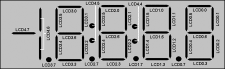 安全系统控制与MAXQ2000-Security Syste,Figure 5. The LCD display contains four-and-a-half 7-segment characters.,第6张