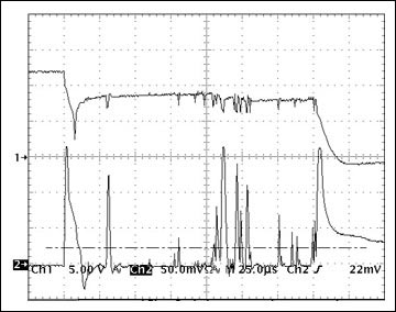 降低热插拔控制电路的电路电流,图4. 不规则的机械短路信号波形,第5张