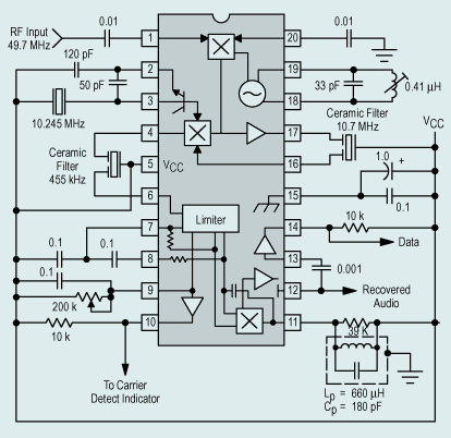 单片窄带调频接收电路——MC3335,第4张