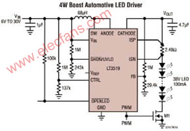基于4W LED驱动器高效率驱动LCD显示器的应用,第2张