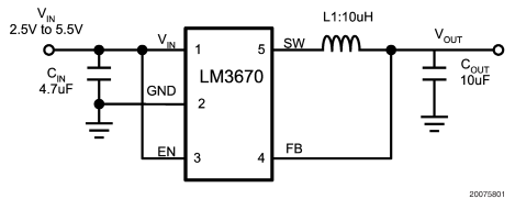 微型DCDC转换器LM3670和LM3671的性能及应用范围,微型DC/DC转换器LM3670和LM3671的性能及应用范围,第2张