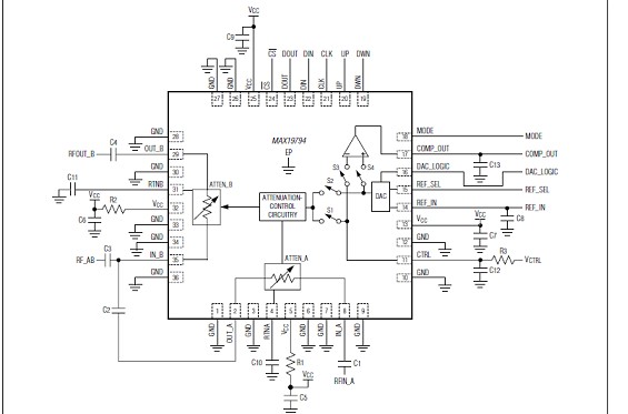 基于10MHz-500MHz双路通用模拟电压衰减器控制电路设计,基于10MHz-500MHz双路通用模拟电压衰减器控制电路设计,第2张