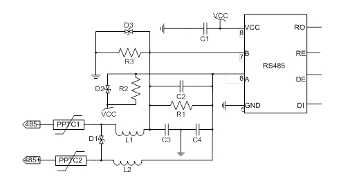 典型的RS485端口防护电路,第4张