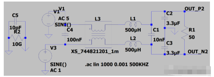 如何用LTspice对EMC滤波器进行精确的仿真模拟,第9张